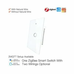 Interruptor Tactil De Pared 1 Boton Zigbee3.0 Whi