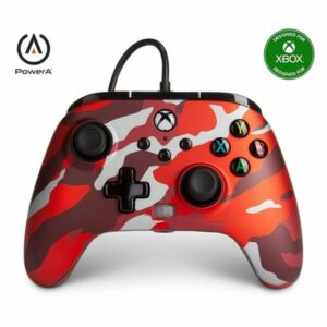 Joystick Power A Red Camo Cableado Xbox Series/ Pc