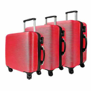 Set de 3 valijas rigidas rojo